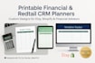 design printable financial tracker planners, do redtail CRM management planner