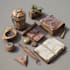 make a 2d model objects, props