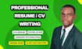 write professional ats friendly resume, CV and cover letter