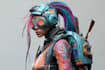 design fantasy and cyberpunk character