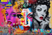 create graffiti pop art canvas designs and murals