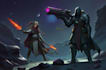 create dnd character art and sci fi concept art