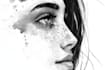 draw simple black and white illustration