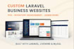 build fully functional laravel custom website