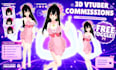 create 3d character model for 3d vtuber, vrchat, rigging, anime and 3d vroid