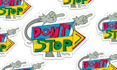 create unique funky cartoon style text illustration
