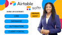 airtable expert, airtable integration, softr webapp, airtable automation