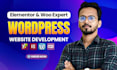 do wordpress website development, design or redesign wordpress business website