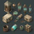 make 2d game assets, props, objects
