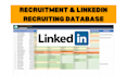 do recruitment research and create recruiting database using linkedin
