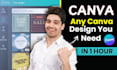 design a flyer, poster, banner, social media post ebook in canva