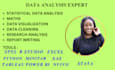 do statistical data analysis and visualizations in spss,python,excel,r,tableau
