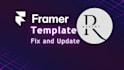 update and fix your framer website template