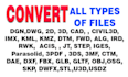 convert dgn dwg civil architectural 3d docs graphics audio video files