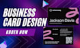 create professional and unique business card designs