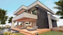 design 3d cozy house apartment, duplex, villa render, swimming pool, 4k render