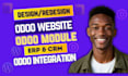 build custom odoo modules, crm setup, and full erp configuration