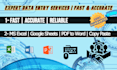 be your virtual assistant for data entry, web research tasks