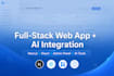 develop a custom web application with ai features using nextjs and react