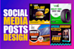 design 30 social media posts for the full month and canva templates