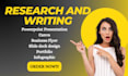 create powerpoint presentations, canva, business flyers, slide deck design etc