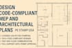 design code compliant mep and architectural plans with pe stamp USA