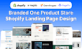build shopify one product store, landing page, gempages, and replo