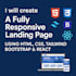 create a fully responsive landing page