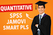 do qualitative and quantitative analysis by using spss, jamovi, and nvivo