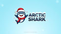 design an awesome arctic shark mascot logo with express delivery