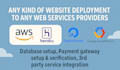 deploy web app to AWS, digital ocean, heroku as devops and full stack developer