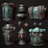 create 2d game assets, props, objects, level maps, icons
