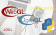 develop stunning opengl, webgl, pyopengl 2d ,3d projects or fix bugs fast