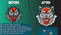 recreate, enhance and vectorize your logo and image