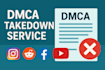 take down delete remove infringing content from facebook yt instagram reddit