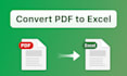 extract data from PDF to excel or structured format