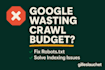 fix indexation issues and optimize crawl budget with robots txt