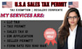 help you get US sales tax permit seller permit and resale certificate