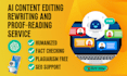 edit, humanize, and proofread ai content