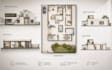draw floor plan in autocad then render in photoshop and illustrator