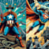 superhero comic book cover, comic book illustratio