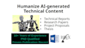 humanize ai generated technical content