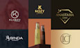 do luxury signature initial letter and monogram logo design