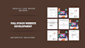 develop a responsive and professional website with modern techstack