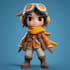 design 3d character and cartoon model in blender