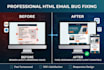 debug and fix html email template problems professionally
