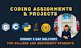 review, do and help in cpp java and python coding projects