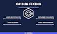 fix errors and bugs in your c sharp dotnet code and software