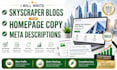 write skyscraper blogs, homepage copy and meta descriptions