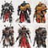 make a warhammer 40k character art illustration